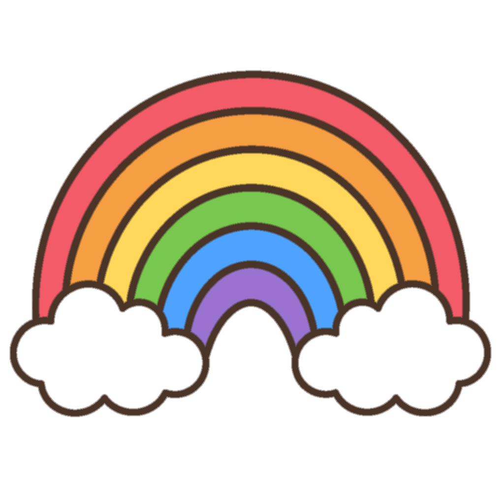 A bright rainbow