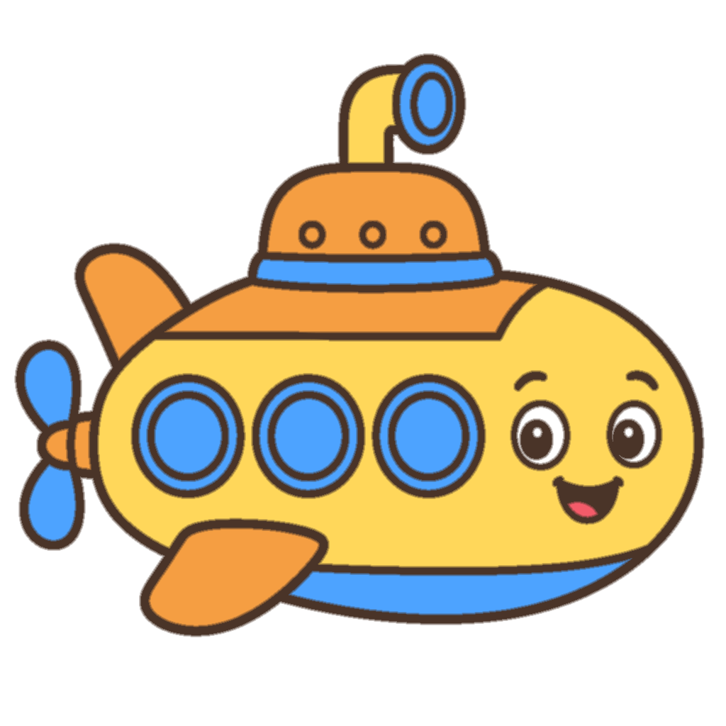A cheerful submarine